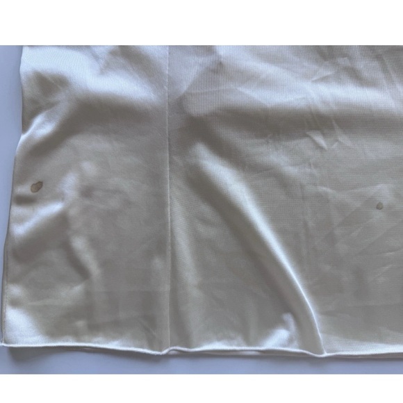 Vintage 70's Vanity Fair Beige Chevron Lace Cami Camisole Slip Top Size 36 *FLAW - Picture 9 of 9